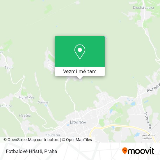 Fotbalové Hřiště mapa