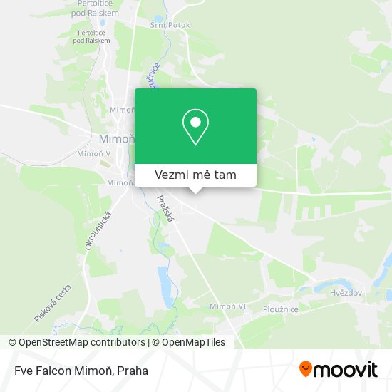 Fve Falcon Mimoň mapa