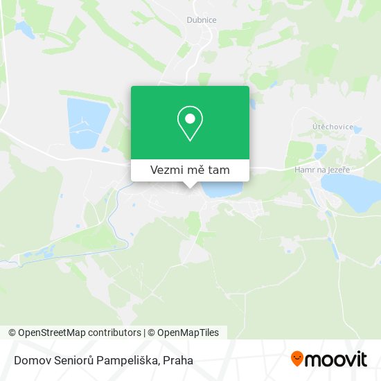 Domov Seniorů Pampeliška mapa