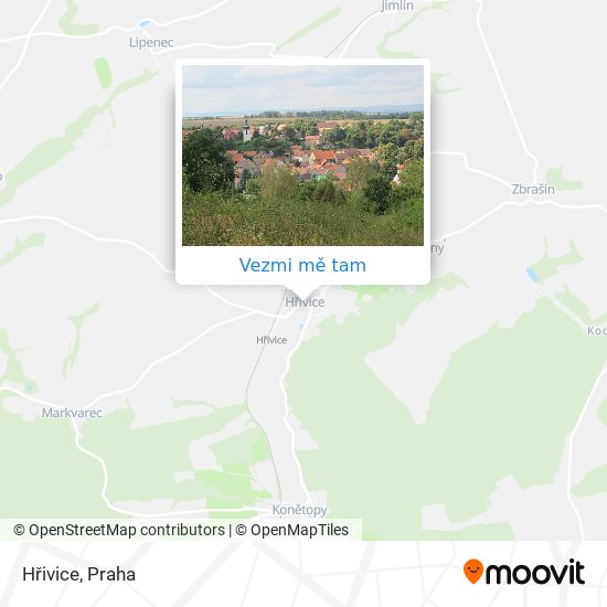 Hřivice mapa