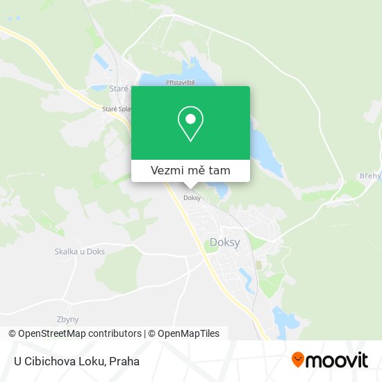 U Cibichova Loku mapa