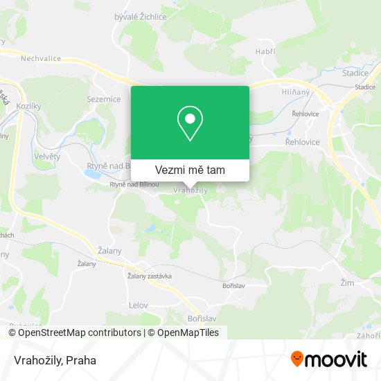 Vrahožily mapa