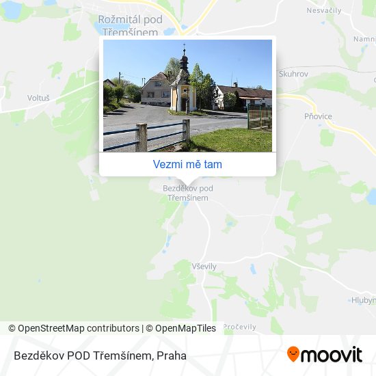 Bezděkov POD Třemšínem mapa