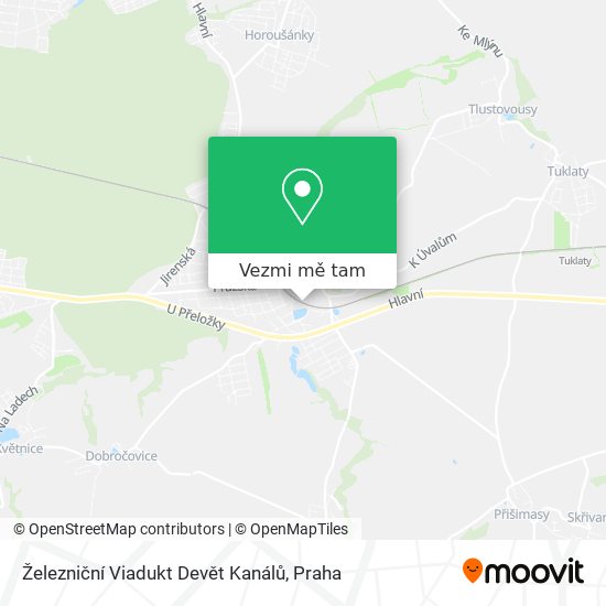 Železniční Viadukt Devět Kanálů mapa