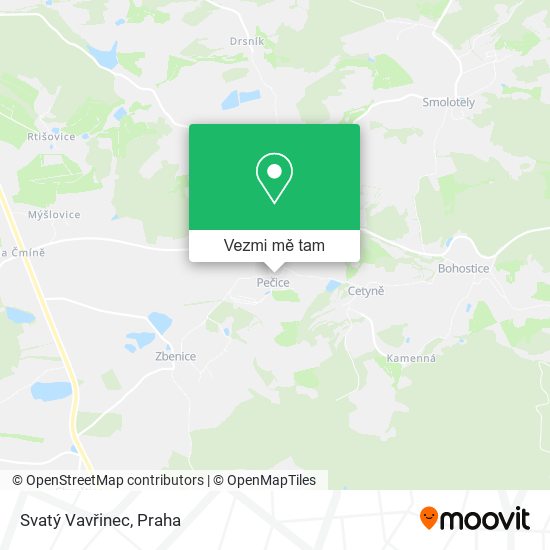 Svatý Vavřinec mapa