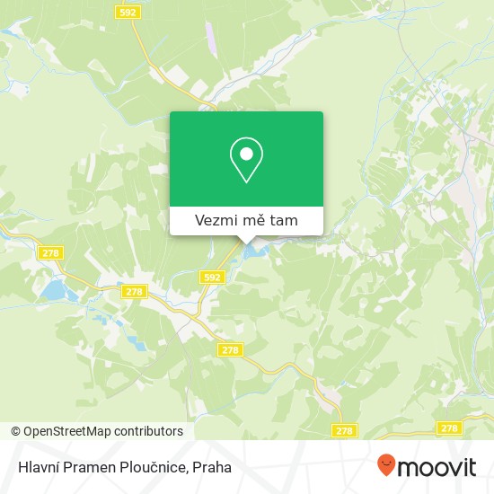 Hlavní Pramen Ploučnice mapa