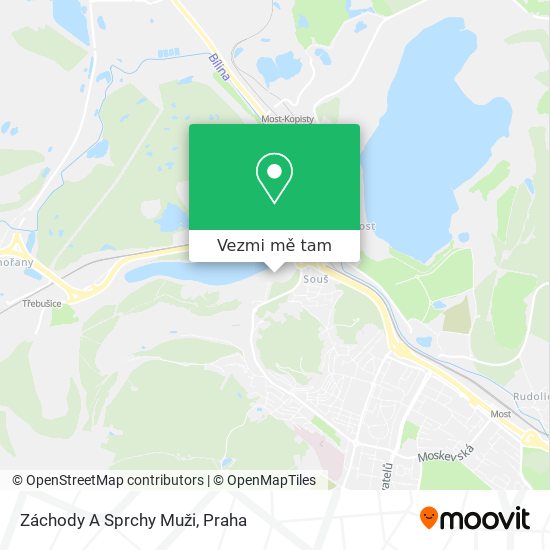 Záchody A Sprchy Muži mapa