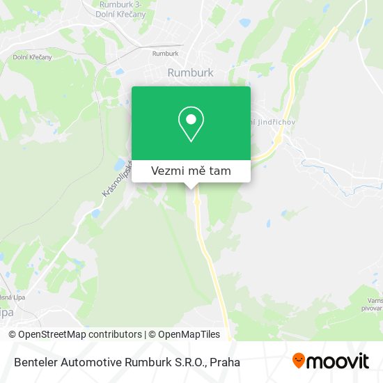 Benteler Automotive Rumburk S.R.O. mapa