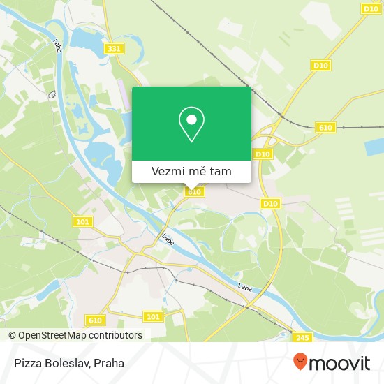 Pizza Boleslav mapa