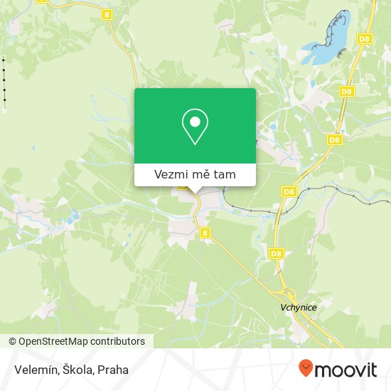 Velemín, Škola mapa