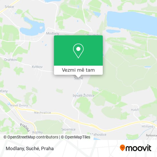 Modlany, Suché mapa