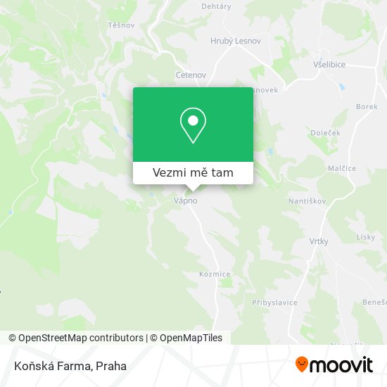 Koňská Farma mapa