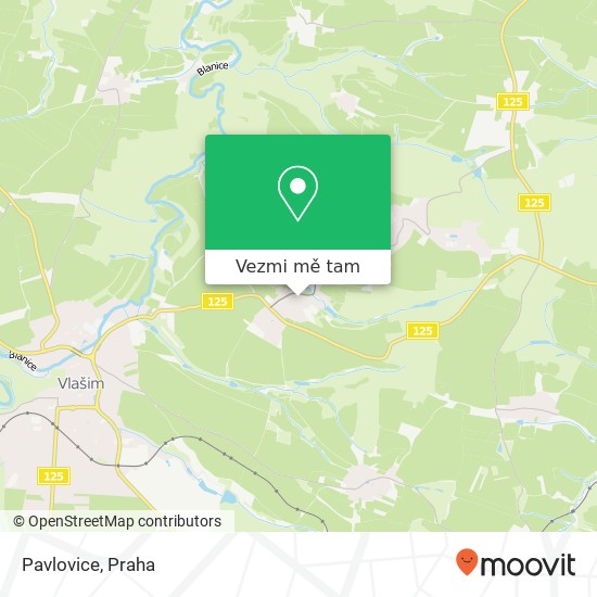 Pavlovice mapa