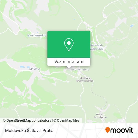Moldavská Šatlava mapa
