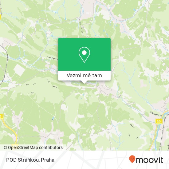 POD Stráňkou mapa