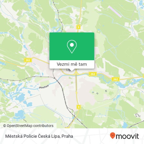 Městská Policie Česká Lípa mapa