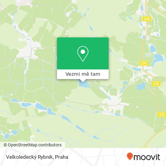 Velkoledecký Rybník mapa