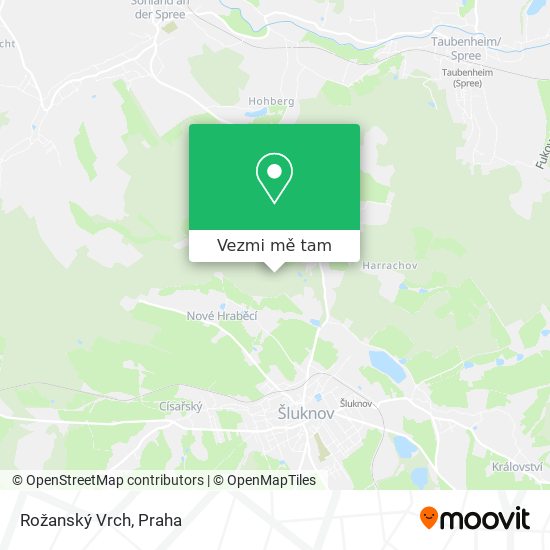 Rožanský Vrch mapa