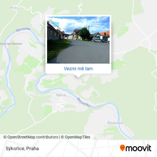 Sýkořice mapa