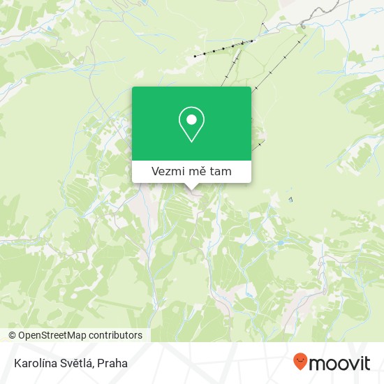 Karolína Světlá mapa