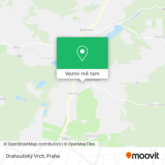 Drahoušský Vrch mapa