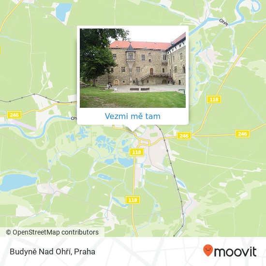 Budyně Nad Ohří mapa