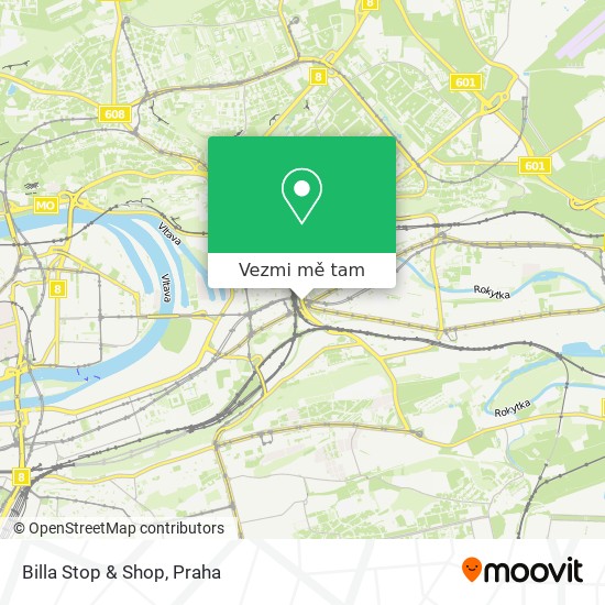 Billa Stop & Shop mapa