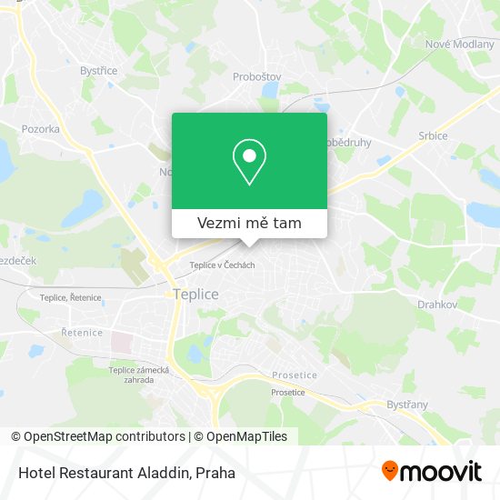 Hotel Restaurant Aladdin mapa