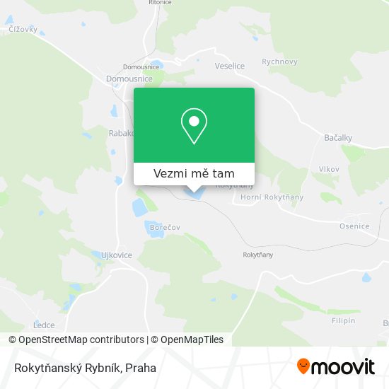 Rokytňanský Rybník mapa