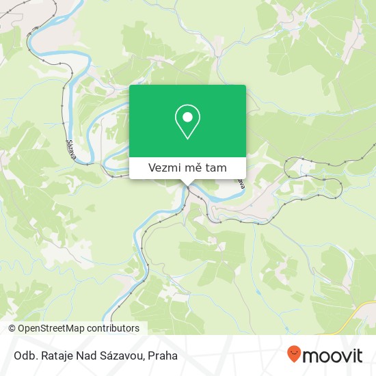 Odb. Rataje Nad Sázavou mapa