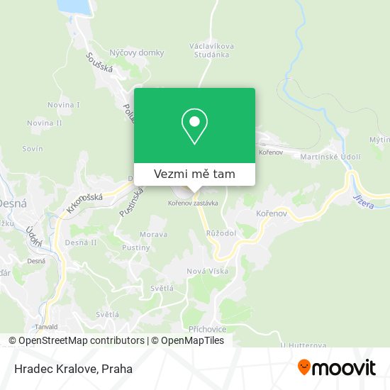 Hradec Kralove mapa
