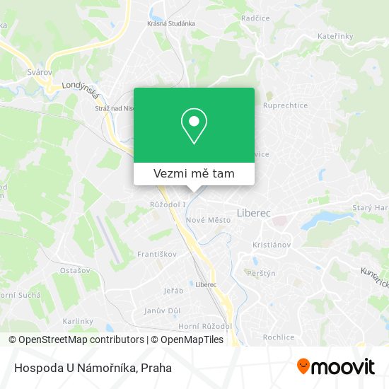 Hospoda U Námořníka mapa
