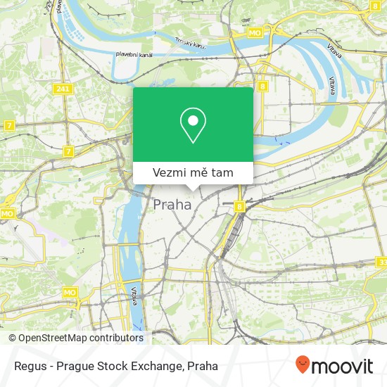 Regus - Prague Stock Exchange mapa