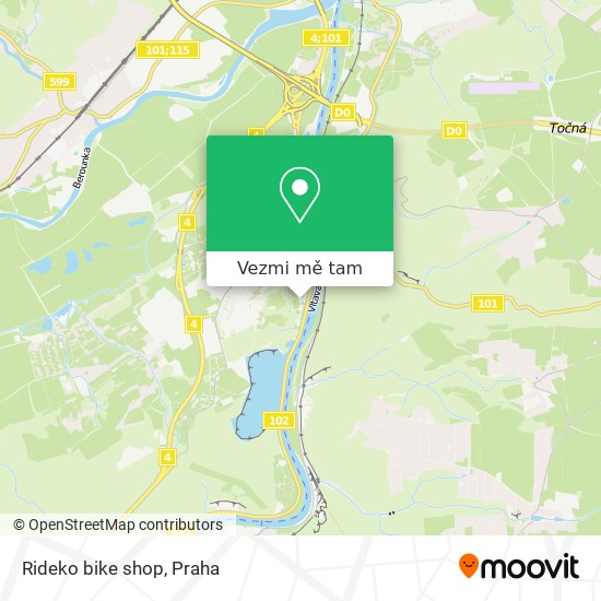 Rideko bike shop mapa