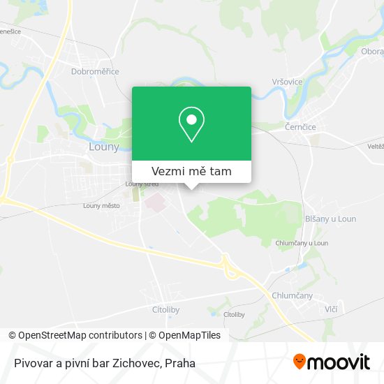 Pivovar a pivní bar Zichovec mapa