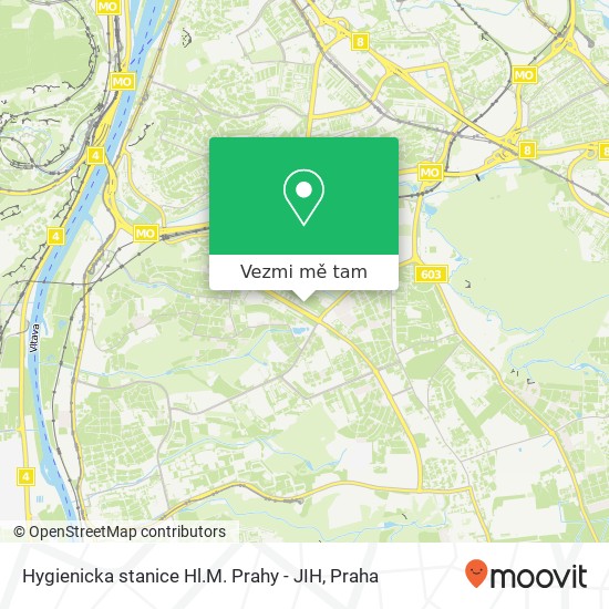 Hygienicka stanice Hl.M. Prahy - JIH mapa