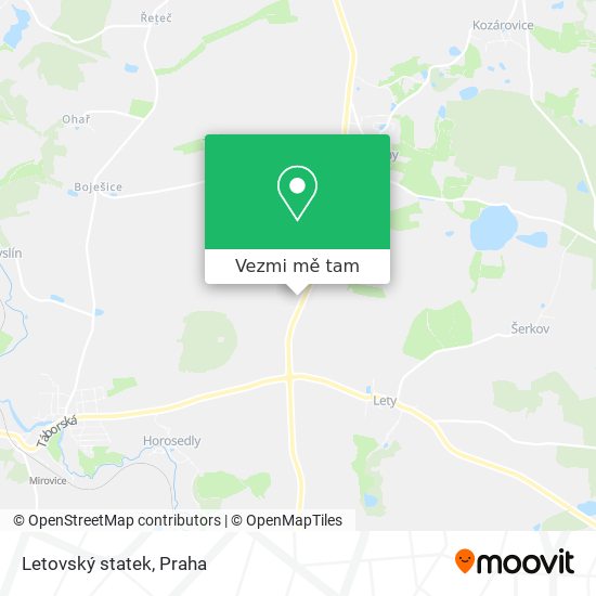Letovský statek mapa