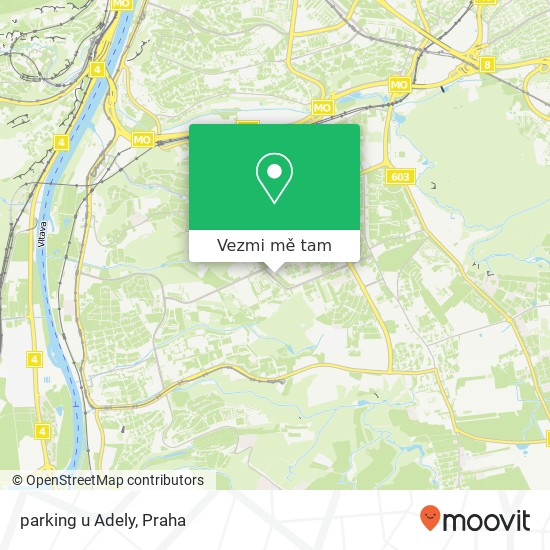 parking u Adely mapa