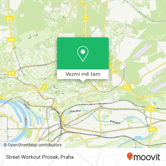 Street Workout Prosek mapa