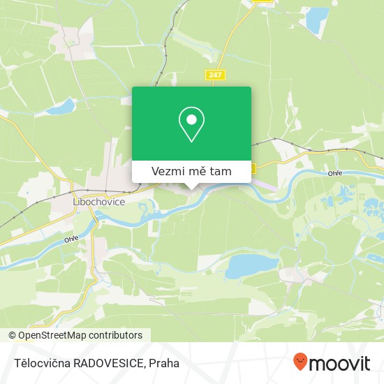 Tělocvična RADOVESICE mapa