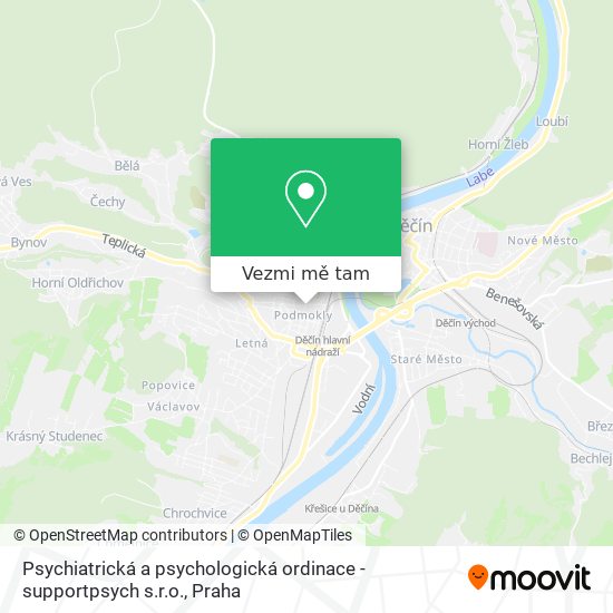 Psychiatrická a psychologická ordinace - supportpsych s.r.o. mapa