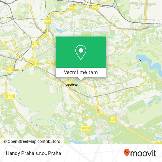 Handy Praha s.r.o. mapa