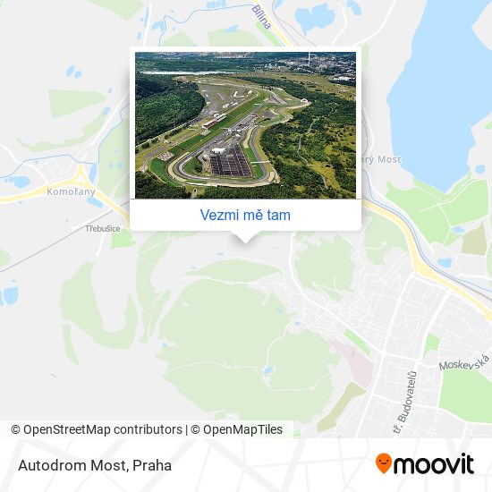 Autodrom Most mapa