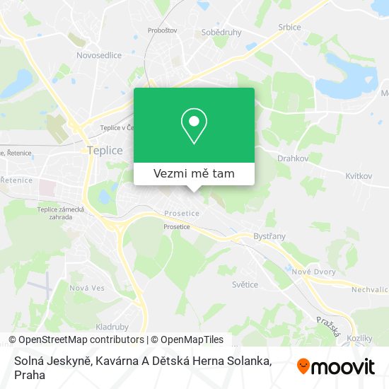 Solná Jeskyně, Kavárna A Dětská Herna Solanka mapa