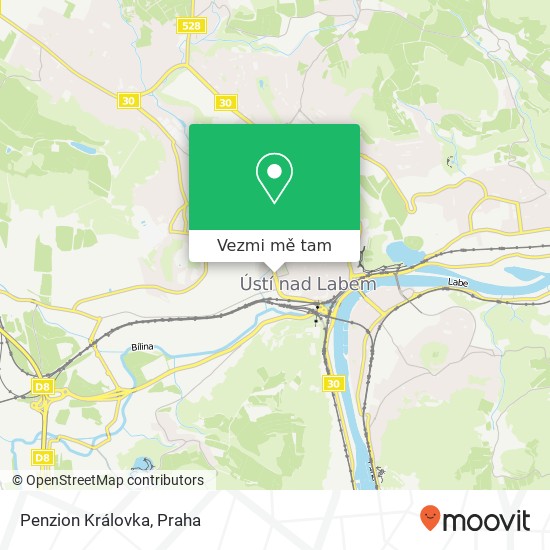 Penzion Královka mapa