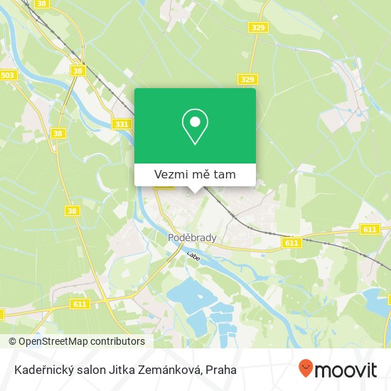 Kadeřnický salon Jitka Zemánková mapa