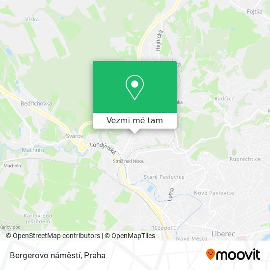 Bergerovo náměstí mapa