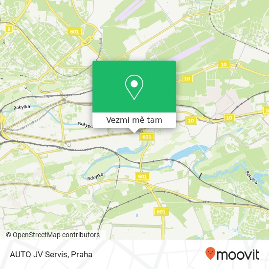 AUTO JV Servis mapa