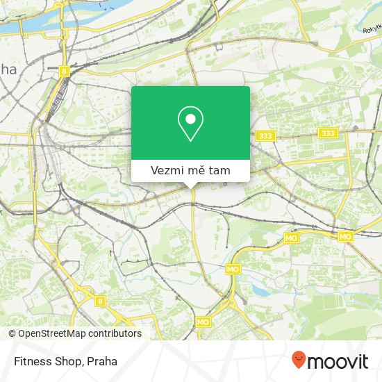 Fitness Shop mapa