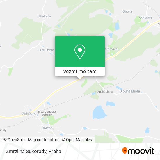 Zmrzlina Sukorady mapa